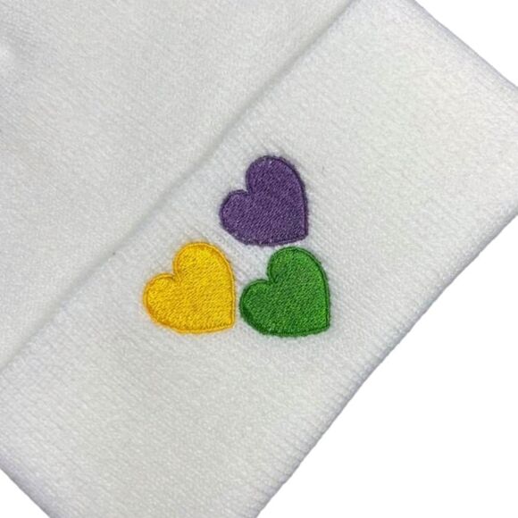Heart Embroidered Beanie  - Picture 2 of 4